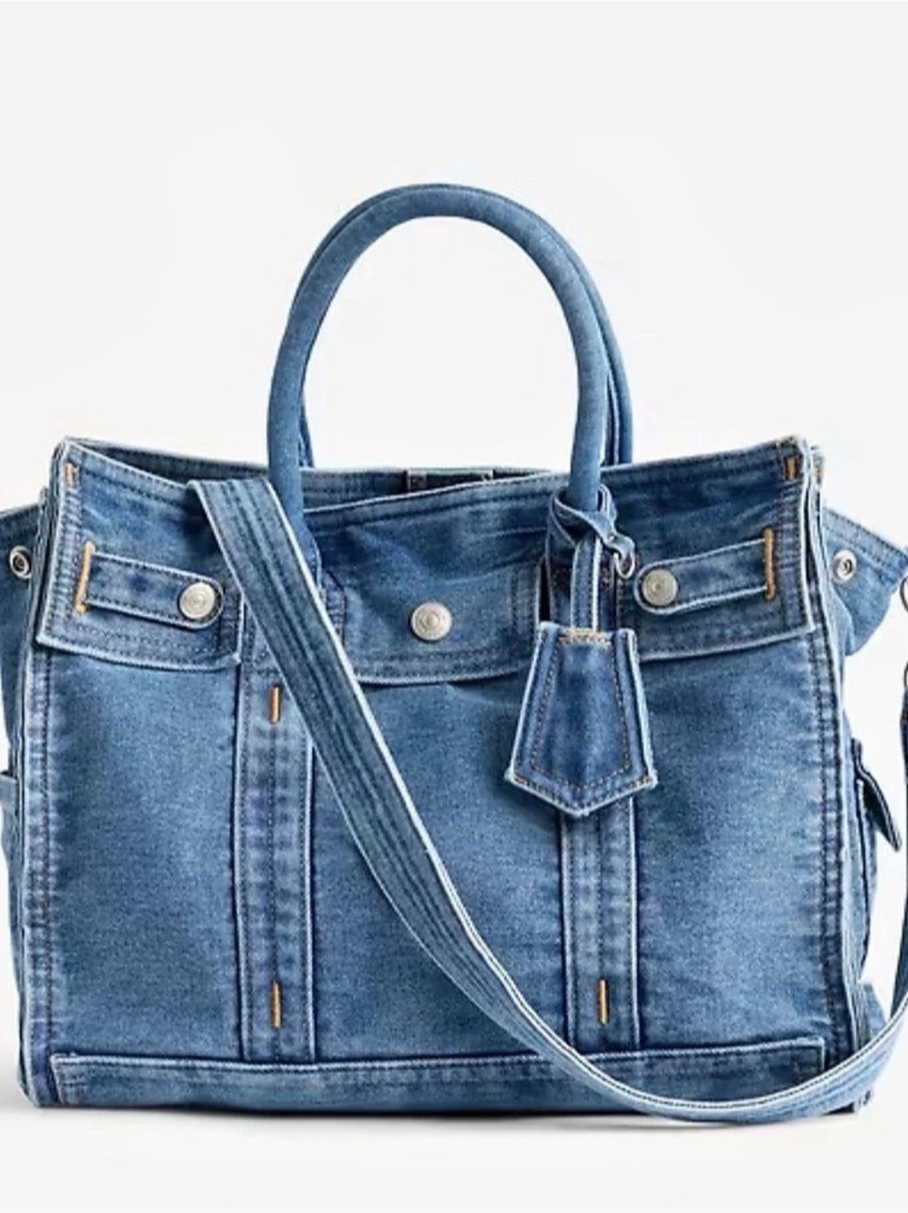 GAP Denim Five Pocket Tote Medium Size Medium Wash Like-new condition.